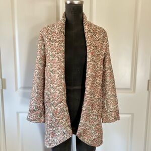 Traffic People NWT Floral Open Front Lightweight Jacket Size M
